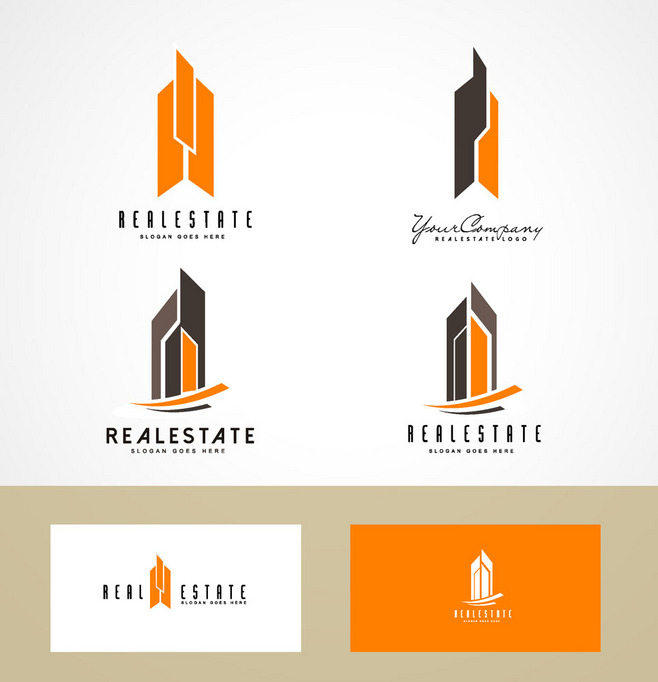 房地产建筑公司logo设计 筑造品牌视觉基石